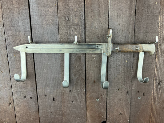 Bayonet Coat & Key Rack Left